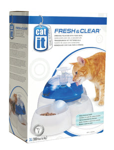 Catit fresh & clear drinking fountain with bowl