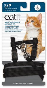 Cat Harness and Lead Black Small