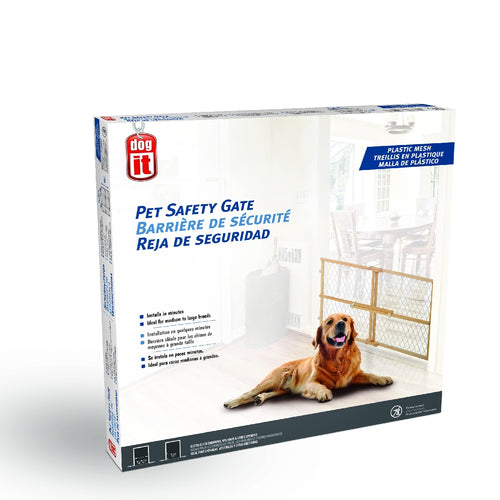 Dogit Plastic Mesh Pet Safety Gate Medium 66-106cm x 60cm High