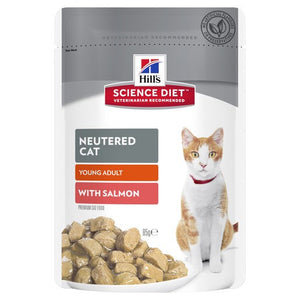 Science Diet Cat Adult Neutered Salmon 85g Pouch