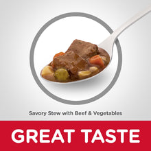 Pack of 12 Science Diet Dog Mature Savoury Beef Stew 363G can