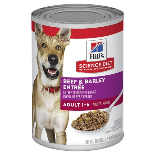Science Diet Dog Adult Beef 370g can