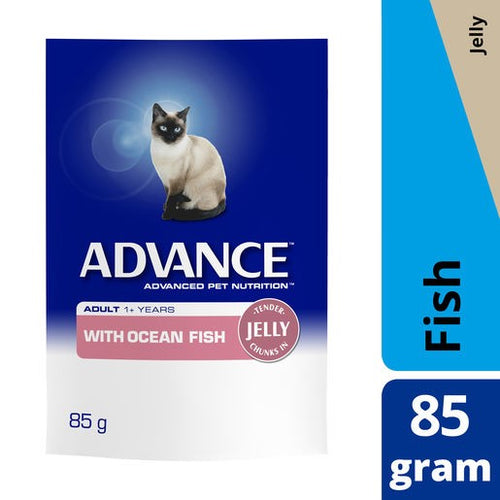 Advance Cat Adult Oceanfish Jelly Pouch 85G