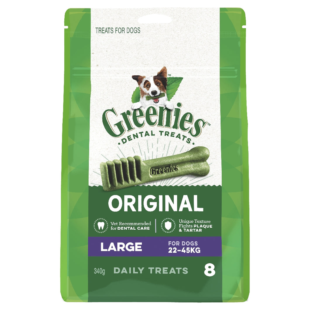 Greenies Original Treat Pack Large 8 Pack 340G