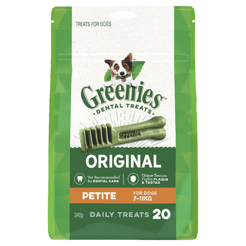 Greenies Original Treat Pack Petite 20 Pack 340G