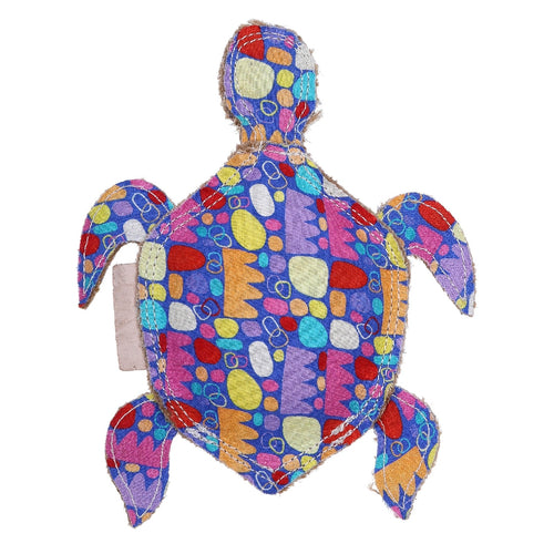 Outback Tails Canvas Chew Toy - Turtle (Pulli Pulli Multi Colour)