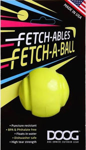 DOOG Fetchables Fetch-a-Ball - Yellow