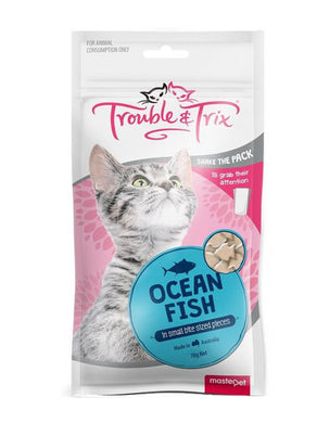 Trouble & Trix Cat Treat Ocean Fish 70G