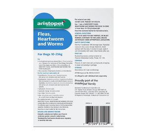 Aristopet Flea Heartworm & Worm Dogs 10-25kg