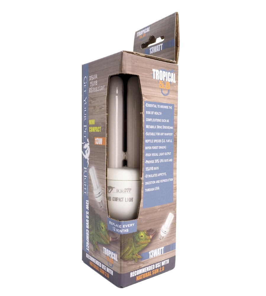 Get Your Pet Right Uvb 5.0 Compact 13 Watt