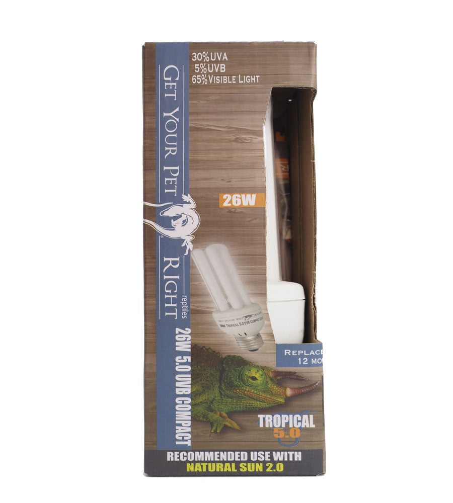Get Your Pet Right Uvb 5.0 Compact 26 Watt