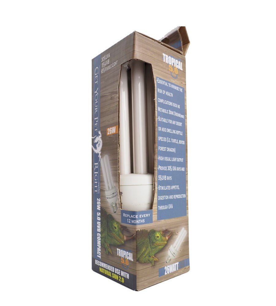 Get Your Pet Right Uvb 5.0 Compact 26 Watt