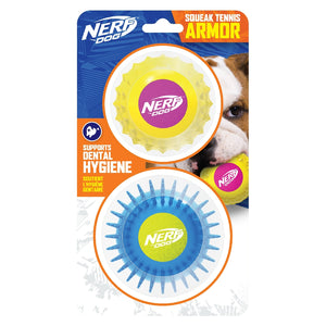 Nerf Armor Ball Set - Twin Pack Yellow/Pink & Blue/Green on Blister