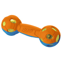 Nerf - Rubber Bash LED Barbell - Blue/Orange 10.5cm