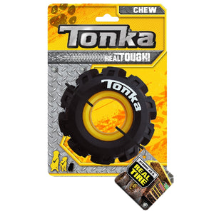 TONKA Seismic Tread Tyre Black/Yellow 12.5cm
