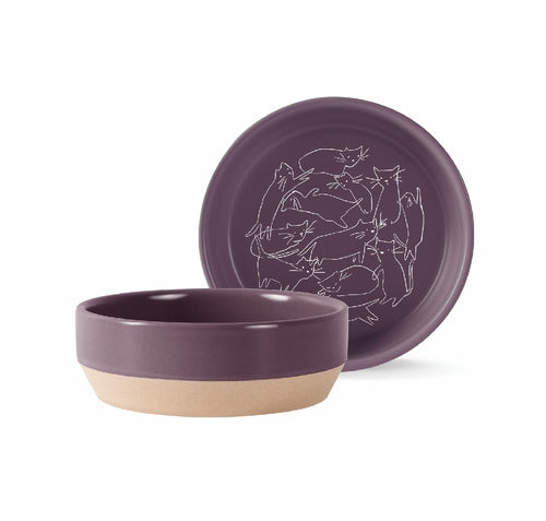 Fringe Studio Whisker Cat Line Stoneware Bowl - One Size