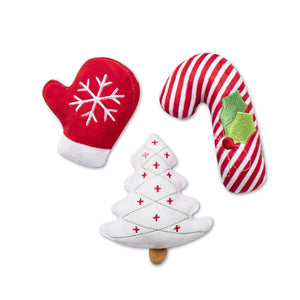 Christmas Icons 3-Piece Small Dog Toy