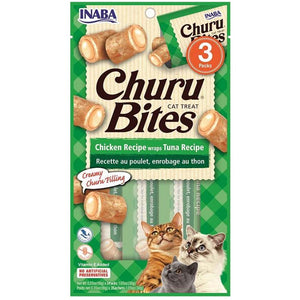 Inaba Cat Treats Churu Bites Chicken Recipe wraps Tuna Recipe