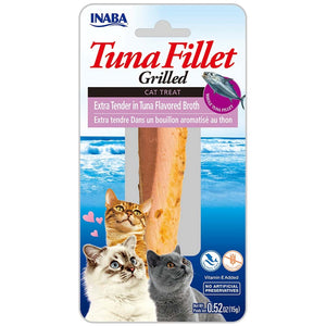 Inaba Cat Treat Grilled Tuna Fillet Extra Tender in Tuna Flavored Broth