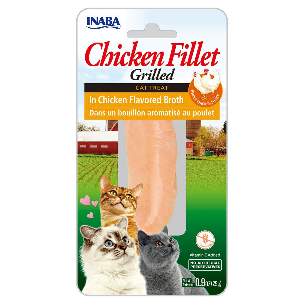 Inaba Cat Treat Grilled Chicken Fillet In Chicken Flavoured Broth
