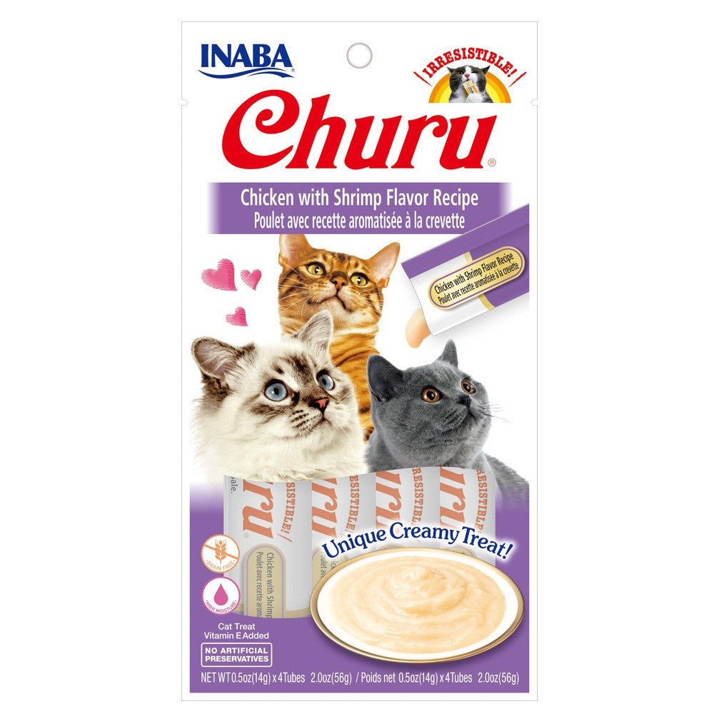 Inaba Cat Treat Churu Chicken with Shrimp Flavour Recipe