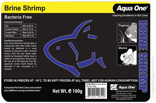 Aqua One Brine Shrimp Dinner for Tropical & Marine Aquarium Fish