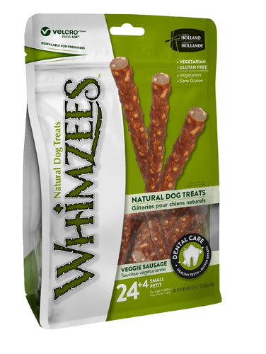 Whimzees Veggie Sausages Small - 28 Pack