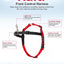 Halti Front Control Harness Blk Red Med