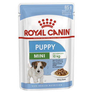 Pack of 12 Royal Canin Dog Mini Puppy 85g Pouches