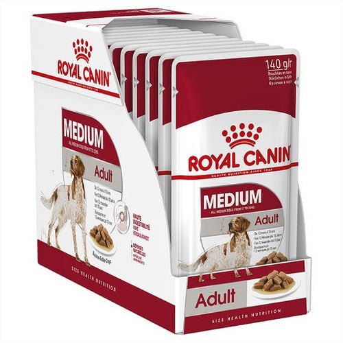 Pack of Royal Canin Dog Medium Adult 140g Pouch