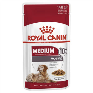 Pack of 10 Royal Canin Dog Medium Ageing 10+ 140g Pouches