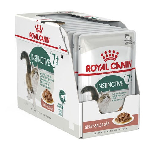 Pack of 12 Royal Canin Cat Instinctive 7+ Gravy 85g Pouches