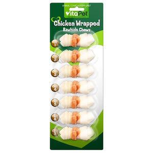 Vitapet Chicken Wrap Rawhide Chew 7 Pack