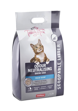 Trouble & Trix Clumping Cat Litter With Baking Soda & Fresh Scent 7Ltr