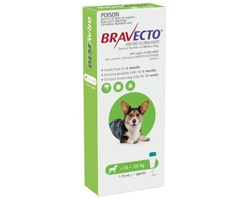 Bravecto Dog Spot On 10-20Kg 1Pk