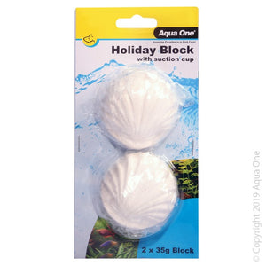 Aqua One Block Holiday Fish Food with suction Cup 2 X 35G