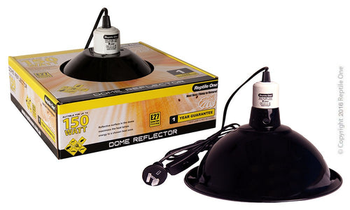 Repti One Heat Lamp Holder Dome Reflector 150W