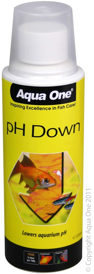 Aqua One Liquid PH Down 250ml Treatment