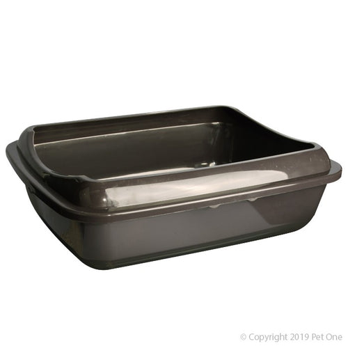 Pet One Litter Tray Rectangle with lid 50cm x 39cm x 15cm