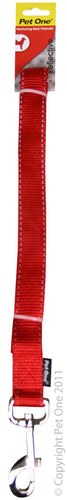 Pet One Leash Reflective Red
