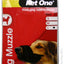 Pet One Nylon Adjustable Muzzle Black