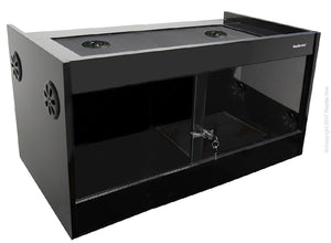 Repti One Vivarium S2M-900 W/Glass Floor, 90Lx45Wx45H Cm (Black)*Available In Store or Local Delivery Only*