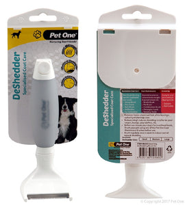 Pet One Grooming DeShedder Brush Sm Premium Handle