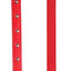 Pet One Collar Leather Single Row Studded Red