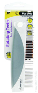 Pet One Grooming Comb With Rotating Teeth Coarse 50 Pins Premium Handle