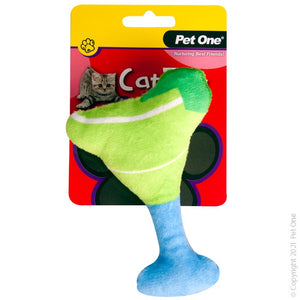 Pet One Cat Toy Plush Meowtini Green 13.5 cm