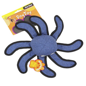 Pet One Dog Toy Interactive Octopus Blue 32cm