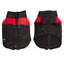 Pet One Doggy Parka With Leash D Rings Red\Black