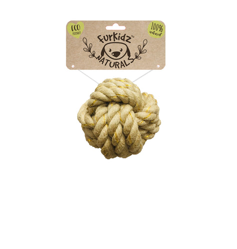 Natures Choice Jute Ball Toy 7cm (140-150gm)