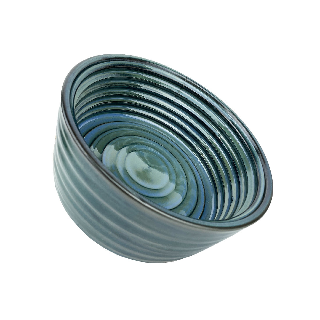 Barkley & Bella Bowl Ceramic Woof Glazed Blue Large